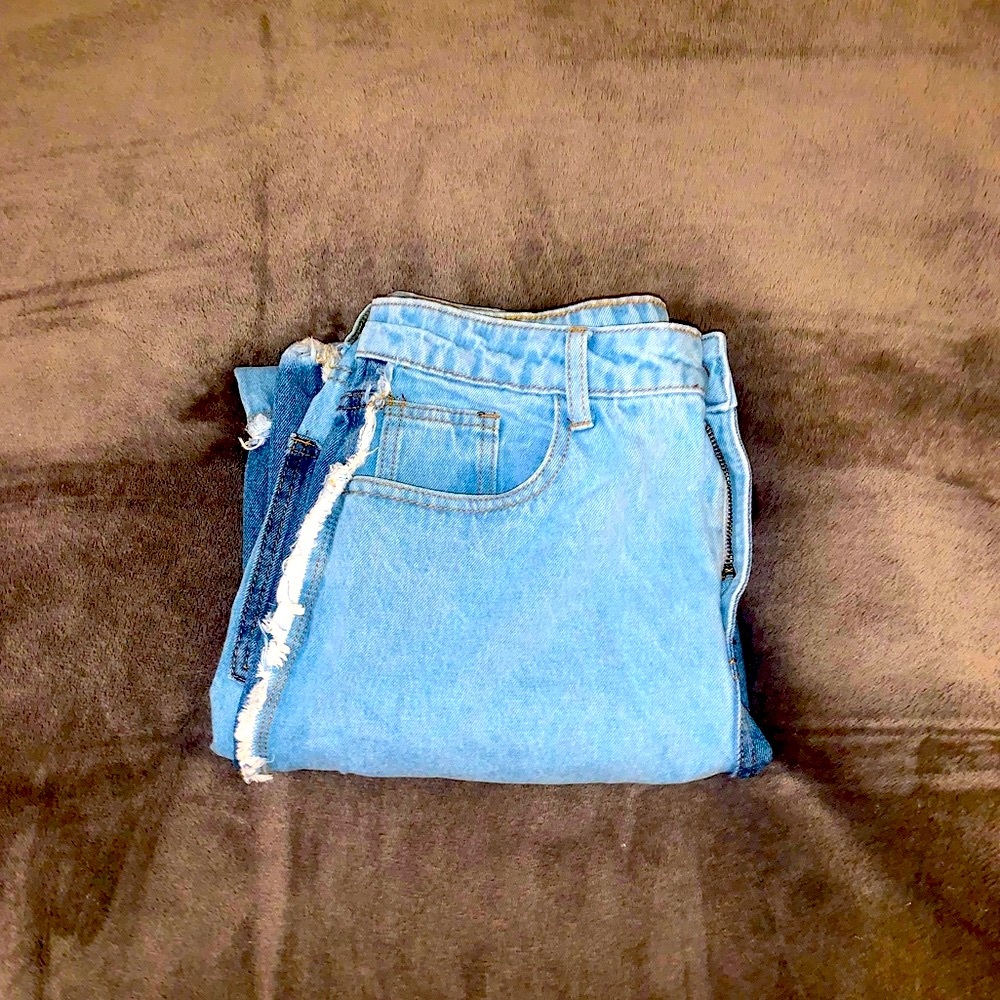 SHEIN Size L Color Block Jeans